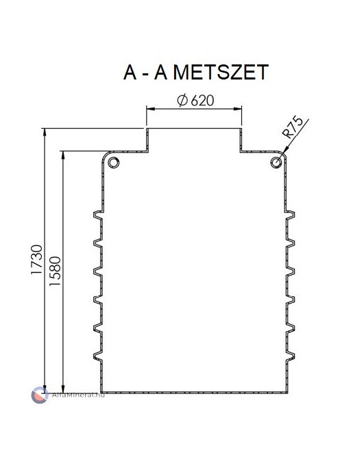 Clearo-Line 1500 L szennyvíztartály furatok nélkül