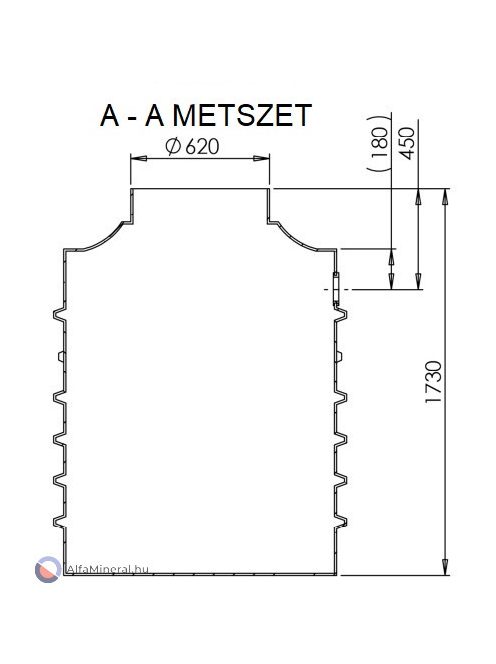 Clearo-Line 1500 L szennyvíztartály 1 bekötéssel