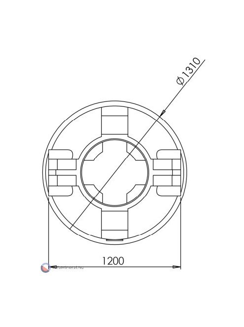 Clearo-Line 1500 L szennyvíztartály 1 bekötéssel