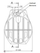 Atlantis 2200 literes esővíztartály ajakos tömítéssel DN 100