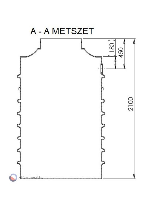 Clearo-Line 2000 L szennyvíztartály 1 bekötéssel