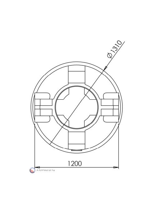 Clearo-Line 2000 L szennyvíztartály 1 bekötéssel