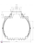 Atlantis 5300 literes esővíztartály ajakos tömítéssel DN 100