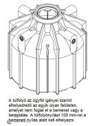 Globo-Line XL 6400 literes esővízgyűjtő tartály ajakos tömítéssel DN100