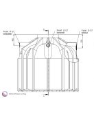 Globo-Line XL 6400 literes esővízgyűjtő tartály ajakos tömítéssel DN100