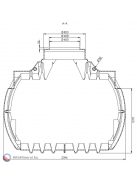 CL 4000 L szennyvíztartály furatok nélkül