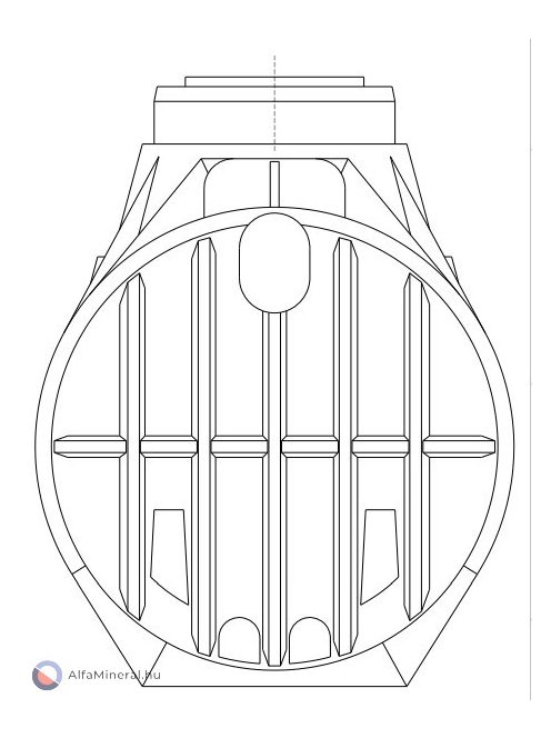 CL 4000 L szennyvíztartály 1 bekötéssel