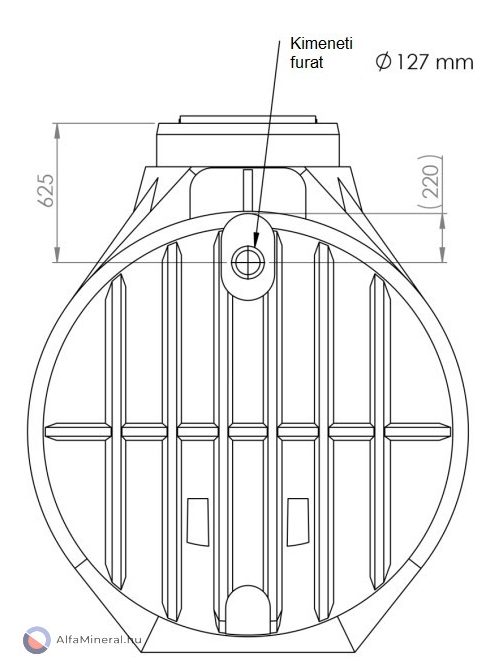 CL 5300 L szennyvíztartály 3 bekötéssel