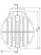 CL 5300 L szennyvíztartály 1 bekötéssel