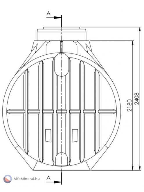 CL 5300 L szennyvíztartály 1 bekötéssel